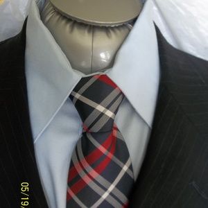 Caribe42- Brooks Brothers 2Btn Blue Narrow Stripes